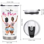 Personalised Bestie Quote Soul Sisters Not Sisters by Blood But Sisters by Heart 20oz Tumbler Soul Friend Gift Daily Use