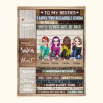 Henkilökohtainen Soul Sisters juhlia ystävyyttä peitto Besties Best Friends Syntymäpäivälahja Vuosipäivä lahja