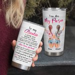 Personalised Bestie Quote To My Bestie I Love You Because I Know You'll Always by My Side 20oz Tumbler Birthday Daily Use