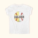 Personlig namnskjorta för softboll och baseboll för mamma till båda sporterna Kortärmad Casual Tee