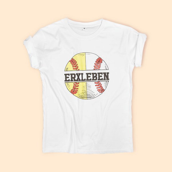 Personlig namnskjorta för softboll och baseboll för mamma till båda sporterna Kortärmad Casual Tee