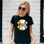 Personlig namnskjorta för softboll och baseboll för mamma till båda sporterna Kortärmad Casual Tee