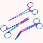 Personalizada de grado médico de acero inoxidable vendaje Tijeras Hemostat Sutura Tijeras Set Regalo de graduación para la enfermera del personal médi