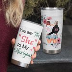 Gepersonaliseerde Bestie Quote You Are The She to My Nanigans 20oz Tumbler Vriendschap Graduation Gift voor Beste Vriend Dagelijks Gebruik