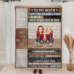 Manta personalizada Best Soul Sister Ever Best Friends Blanket for Besties Best Friends Gift Super Soft Living Home Decoration