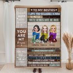 Henkilökohtainen olet minun henkilö minun Bestie rakastan sinua sielu sisaret Cheer peitto parhaat ystävät lahjat sohva Living sisustus
