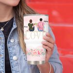 Personalized Love You We are Together Since a Certain Year Couple Quotes 30oz Tumbler Anniversary Gift