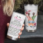 Personalized Bestie Quote To My Bestie I Love You I Know You'll Always by My Side 20oz Tumbler for Hot and Cold Drinks Friendship Gift