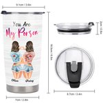 Gepersonaliseerde Bestie Quote Onze Lachen Zijn Grenzeloos Onze Herinneringen Zijn Ontelbaar 20oz Tumbler Verjaardag voor Warme en Koude Dranken