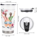 Personalized Bestie Quote To My Bestie I Love You I Know You'll Always by My Side 20oz Tumbler for Hot and Cold Drinks Friendship Gift