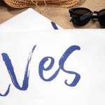 Personalised Quick Dry Oversized Microfiber Beach Towel with Name Set of 2 Honeymoon Wedding Summer Holiday Gift for Couple