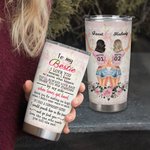 Personalised Bestie Quote To My Besties You'll Always by My Side When Times Get Hard 20oz Tumbler Gift for Friends Graduation