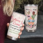 Personalisierte Bestie Zitat Partner in Crime Wenn wir erwischt werden Sie sind taub ich spreche kein Englisch 20oz Becher Geschenk für Freunde