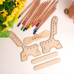 Personalized Coloring Pencils With a Bench Room Decorating Gifts for Kids