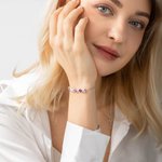 Personalizada 2-5 Piedras de nacimiento y nombres Pulsera de la familia Día de la Madre Aniversario Cumpleaños Regalo para Mamá Abuela