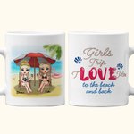 Gepersonaliseerde Bestie Quotes Girls Trip Love You Sisters Forever Summer Witte Keramische Mok voor Kantoor en Thuis
