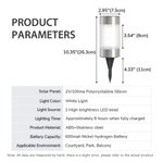 Luces solares personalizadas con el nombre de la mascota para los amantes de las mascotas en el jardín