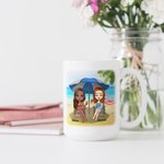 Personalized Bestie Quotes Sister You Are The SHE Summer Vocation Beach White Ceramic Mug Coffee Mug