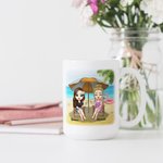 Henkilökohtainen Bestie lainausmerkit ikuisesti ei sisaret veren mutta sisaret veren rannalla valkoinen keraaminen muki syntymäpäivät kahvimuki