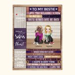 Personalisierte Jeder sollte einen Freund wie dich haben Gute Schwestern trinken zusammen Decke Beste Freunde Geschenk