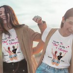 Henkilökohtainen olet hän minun Nanigans Bestie lainausmerkit hauska BBF T-paita