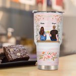Personalized You and Me We Got This Couple with Wedding Flower Swing 30oz Tumbler  Couple Gift