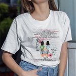 Personalised To My Bestie Thank You Best Friend Bestie QuotesT-shirt for Bestie Gifts Friendship Birthday Long Distance Gift