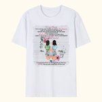 Personalised To My Bestie Thank You Best Friend Bestie QuotesT-shirt for Bestie Gifts Friendship Birthday Long Distance Gift