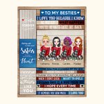 Personalisierte Beste Freunde Jeder sollte einen Freund wie dich haben Decke Beste Freunde Geschenke Hautfreundlich