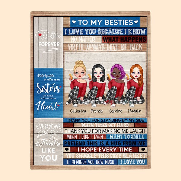 Personalisierte Beste Freunde Jeder sollte einen Freund wie dich haben Decke Beste Freunde Geschenke Hautfreundlich