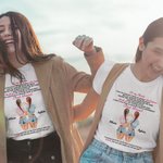 Henkilökohtainen minun Bestie rakastan sinua paras ystävä Bestie lainausmerkit T-paita Kiitos lahja paras ystäväni