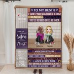 Personalisierte Jeder sollte einen Freund wie dich haben Gute Schwestern trinken zusammen Decke Beste Freunde Geschenk