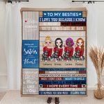 Personalisierte Beste Freunde Jeder sollte einen Freund wie dich haben Decke Beste Freunde Geschenke Hautfreundlich