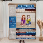 Personalizzato buoni amici sono come le stelle Soul Sisters coperta per Besties regalo divano decorazione casa