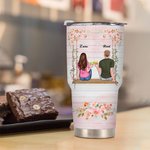 Personalized Wedding Scene Love Record Couple Together Since...  30oz Tumbler Anniversary Gift