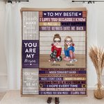 Personalized You Are My Person You Will Always Be My Person Blanket Friendship Gift Super Soft