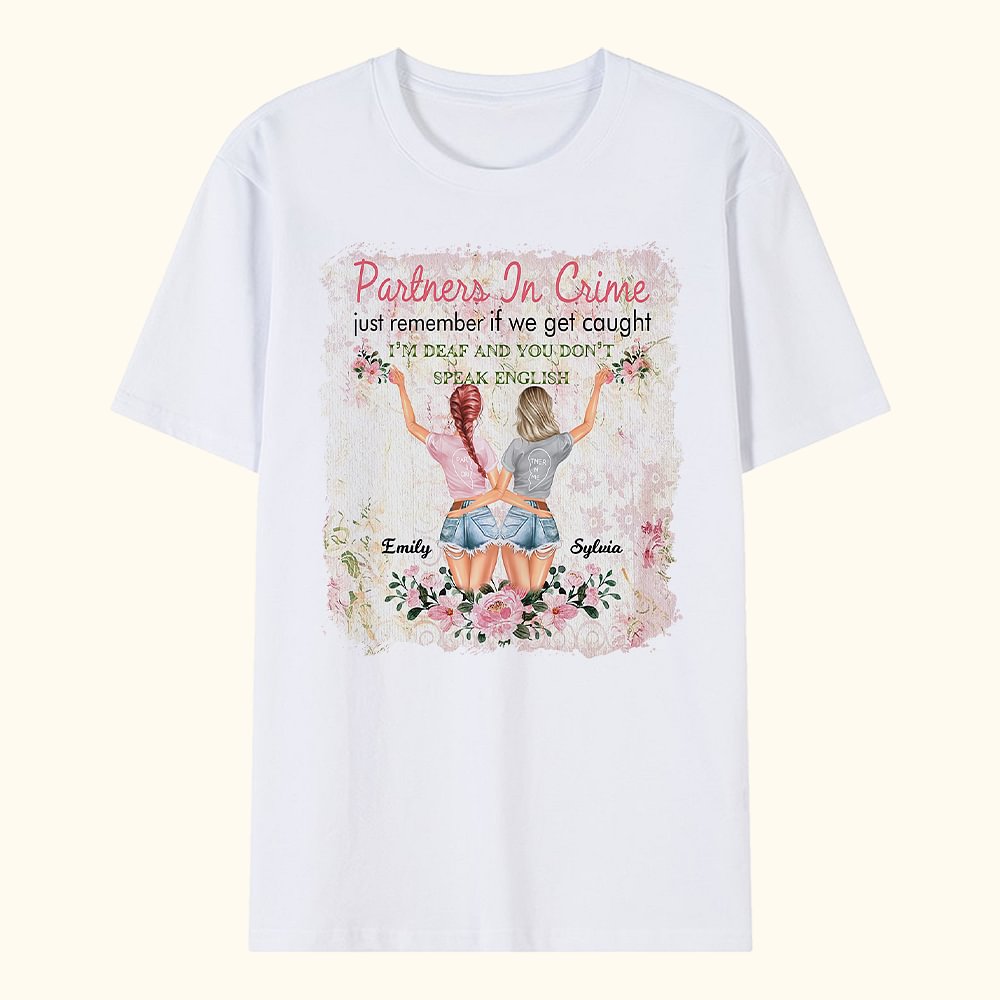 T-shirt personnalisé Bestie Citations Meilleur Ami Amitié Cadeau d'Anniversaire