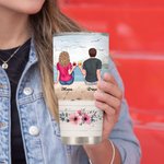 Henkilökohtainen I Love You Häät Lupaukset Häämatka Pari Beach Trip 30oz Tumbler Ystävänpäivä lahja