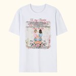 Personalized To My Bestie Love Flower Pattern Design Bestie Quotes T-shirt Friendship Best Sisters Gift