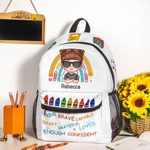 Personalised Cute Cartoon Character Backpack Child School Bag Multifunctional Waterproof Large Capacity Back to School Gift for Kids
