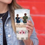 Personalized Beach Holiday Couple Trip with Natural Scenery 30oz Tumbler Couple Memorial Day Gift