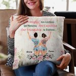 Personalized Our Memories are Countless Throw Pillow Cover Best Friend Gift Besties Gift Bedroom Decor