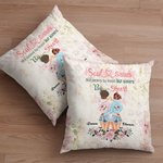 Personalizado Soul Sisters No hermanas de sangre pero hermanas de corazón Throw Pillow Cover Best Friend Besties Gift Living Room Bedroom Decor