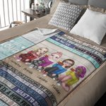 Personalized Thank You for Making Me Laugh I Love You Besties Blanket Best Friends Gifts Sofa Home Decoration