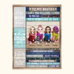 Personalized Thank You for Making Me Laugh I Love You Besties Blanket Best Friends Gifts Sofa Home Decoration
