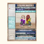 Personalised Thank You for Standing by My Side Soul Sisters Blanket Birthday Gifts Bed Home Decoration