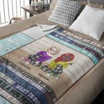 Personalised Thank You for Standing by My Side Soul Sisters Blanket Birthday Gifts Bed Home Decoration