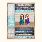 Personalized Best Friends Always Love Me Back Soul Sisters Blanket Thanksgiving Day Gifts Home Bed Decoration