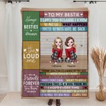 Gepersonaliseerde Beste Vrienden Bedankt Dat Je Me Lach De Luidste Deken Beste Vrienden Geschenken Verjaardagscadeaus