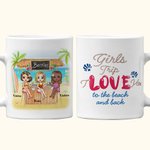 Personalizzato Bestie Quotes Love Friendship Summer Drink White Ceramic Mug Holidays per l'ufficio e la casa